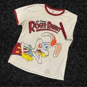 Disney Parks *rare* Who Framed Roger Rabbit Men’s T-Shirt - White & Red